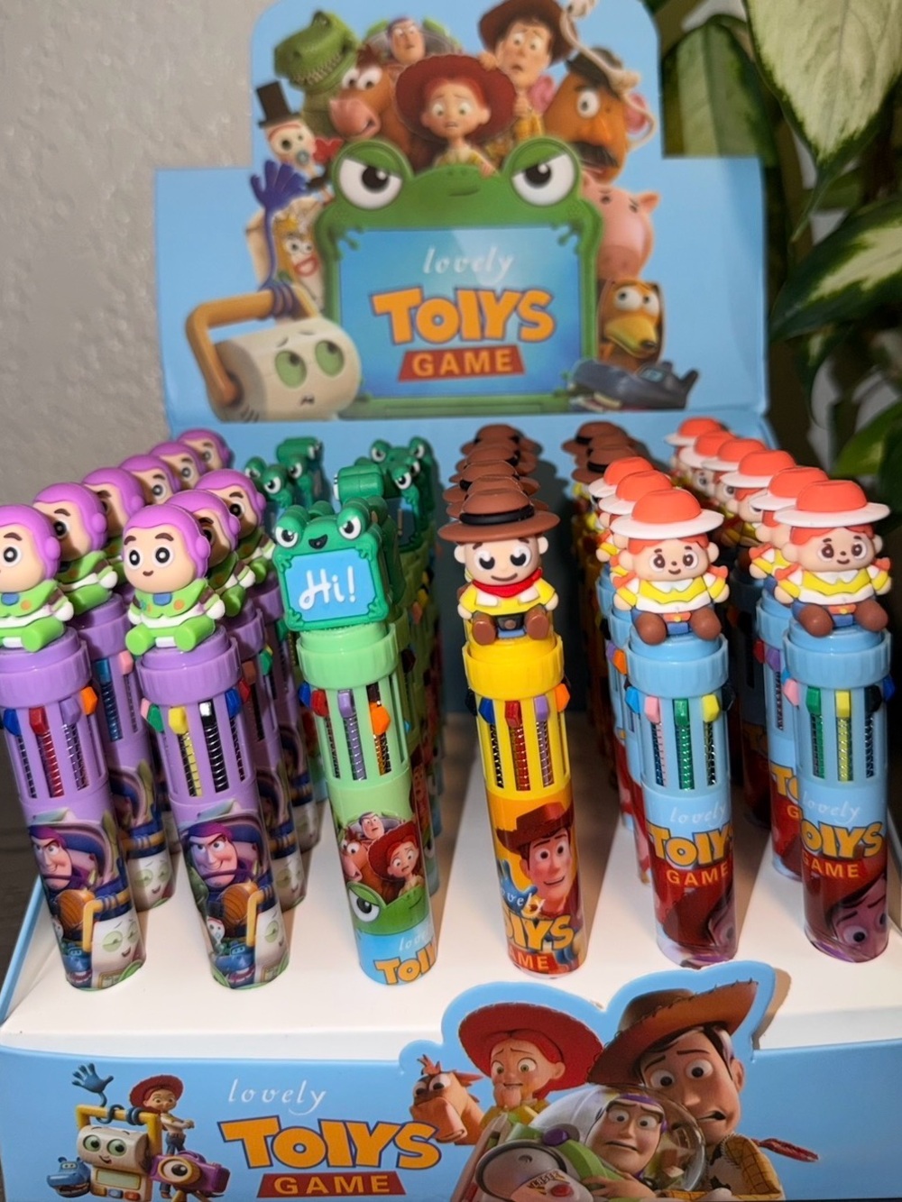 4pc set Toy Story Multi-Color 8-Color Ballpoint Pen - Kids Toy